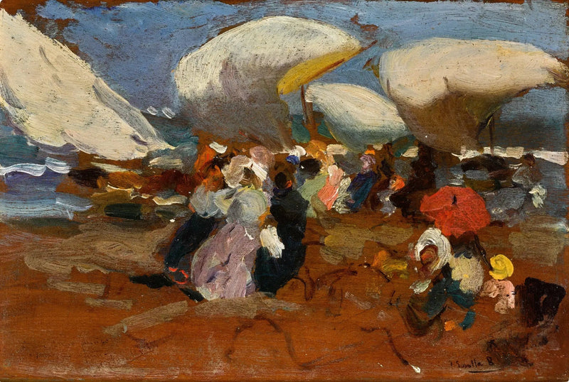 Strand van Valencia - Joaquín Sorolla