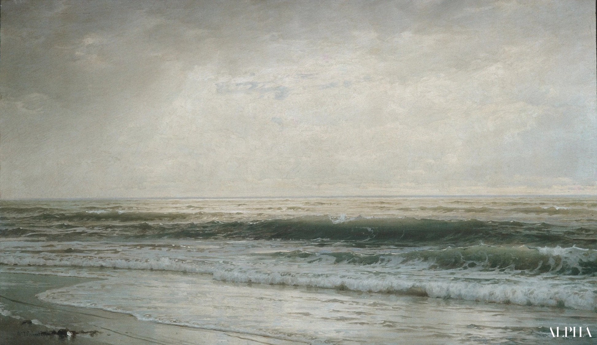 Strand van New Jersey - William Trost Richards - Reproducties van schilderijen en hoogwaardige schilderijen