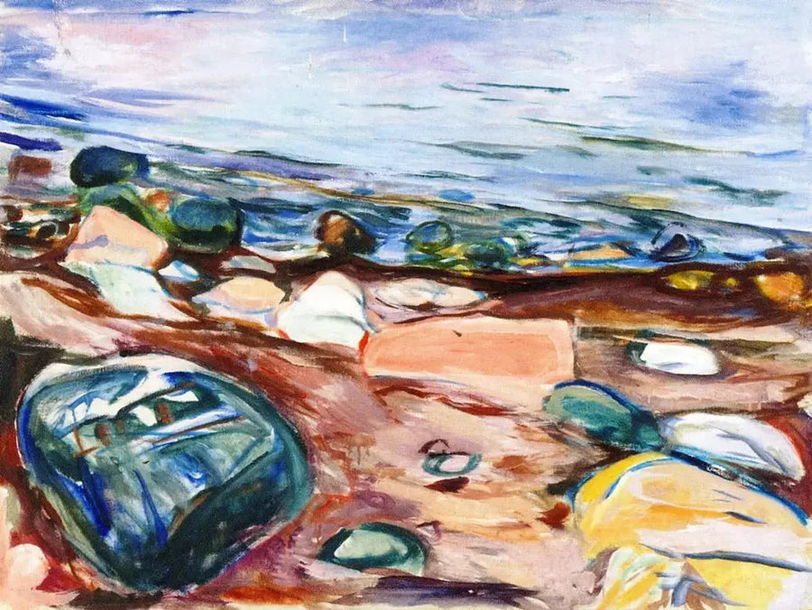 Strand en Rotsen - Edvard Munch