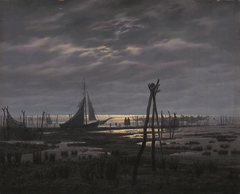 Moerasstrand - Caspar David Friedrich