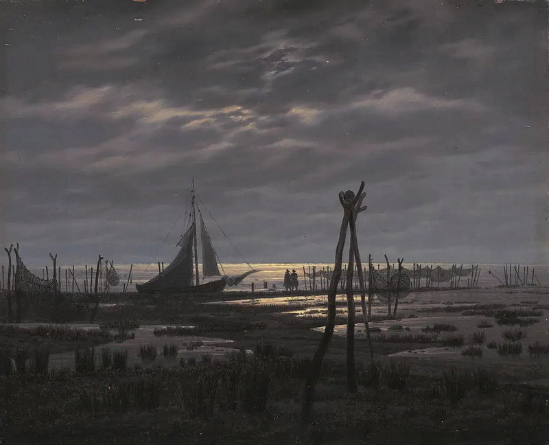 Moerasstrand - Caspar David Friedrich