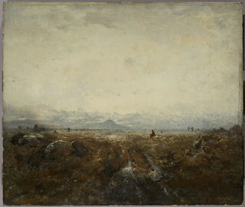 La plaine devant les Pyrénées - Théodore Rousseau