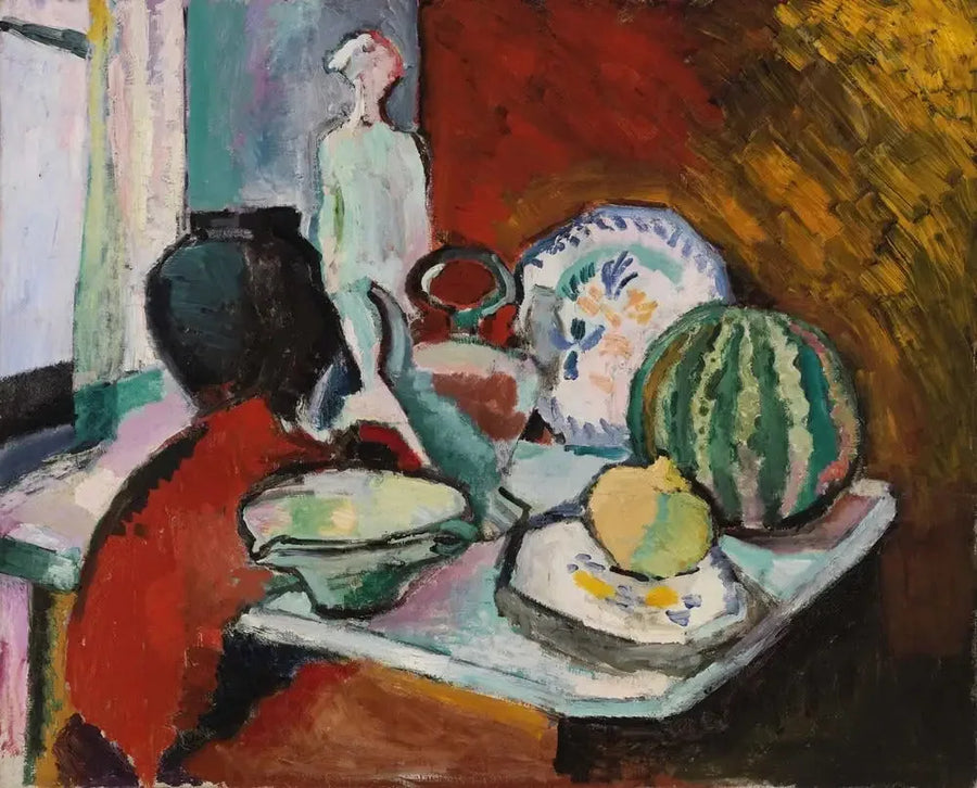 Schalen en Meloen (Borden en meloen) - Henri Matisse