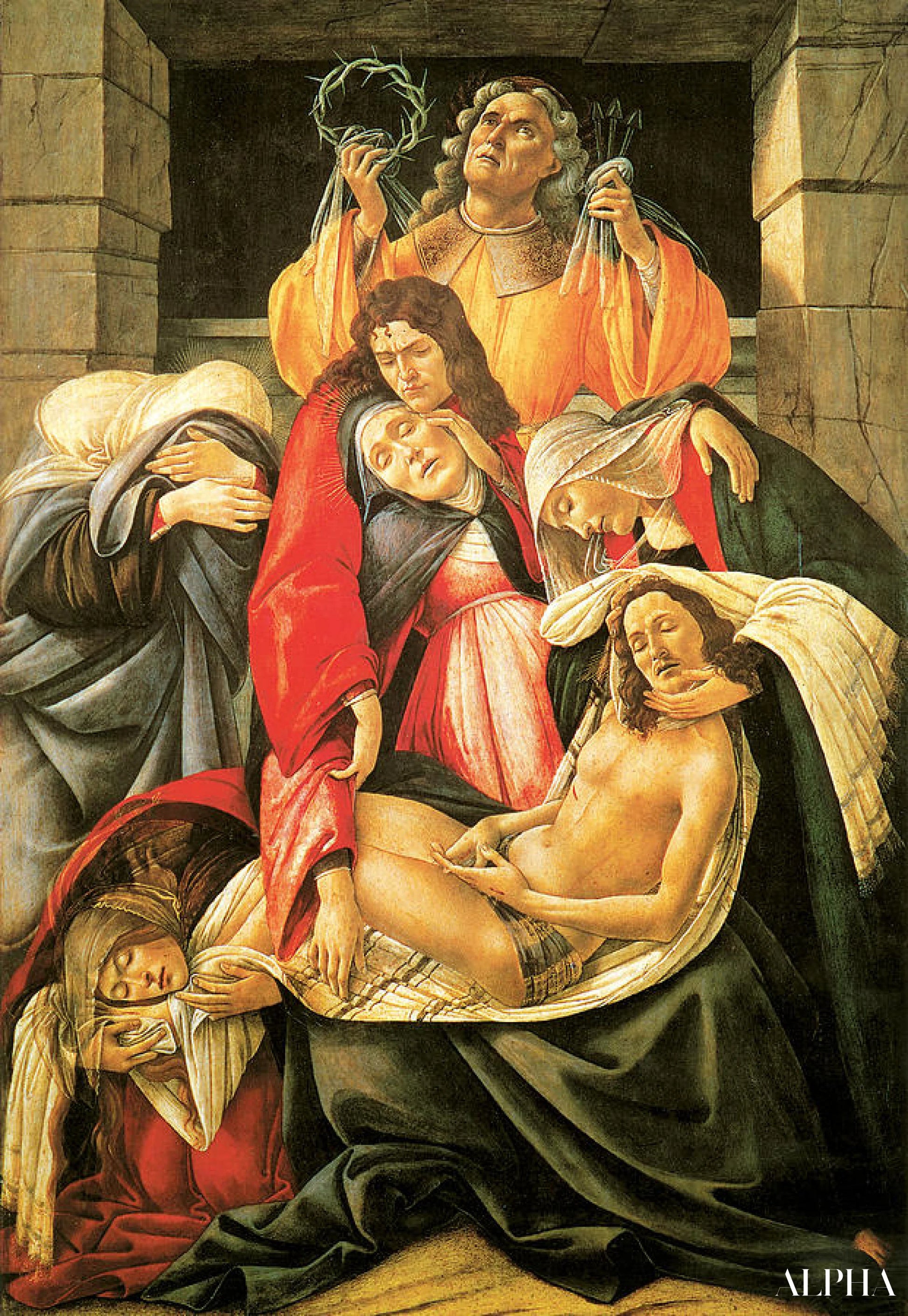 Christus huilen - Sandro Botticelli - Reproducties van schilderijen en hoogwaardige schilderijen