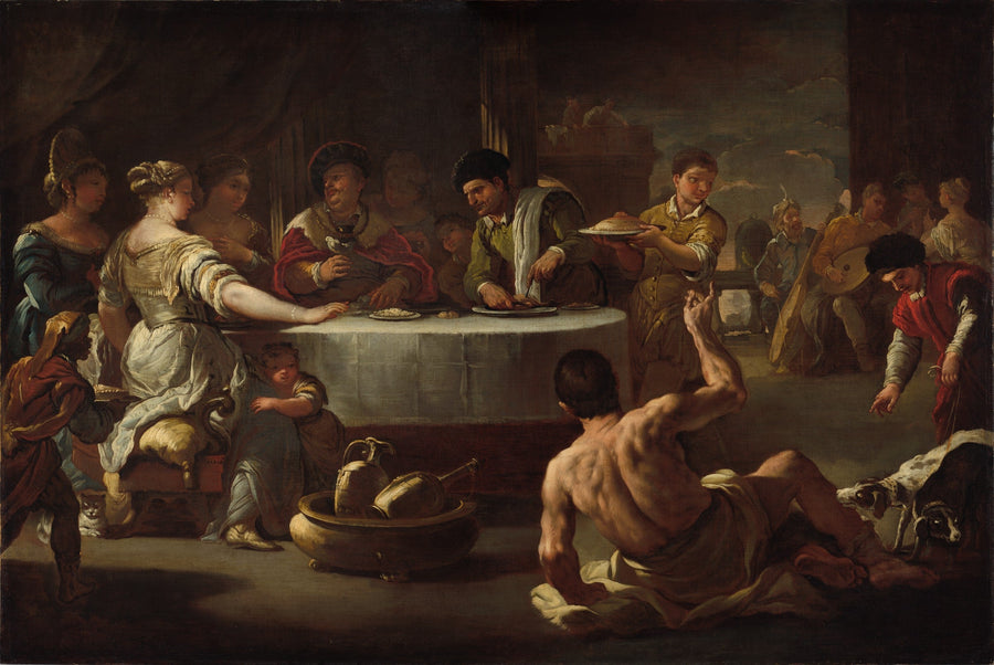 Duik en Lazare - Luca Giordano