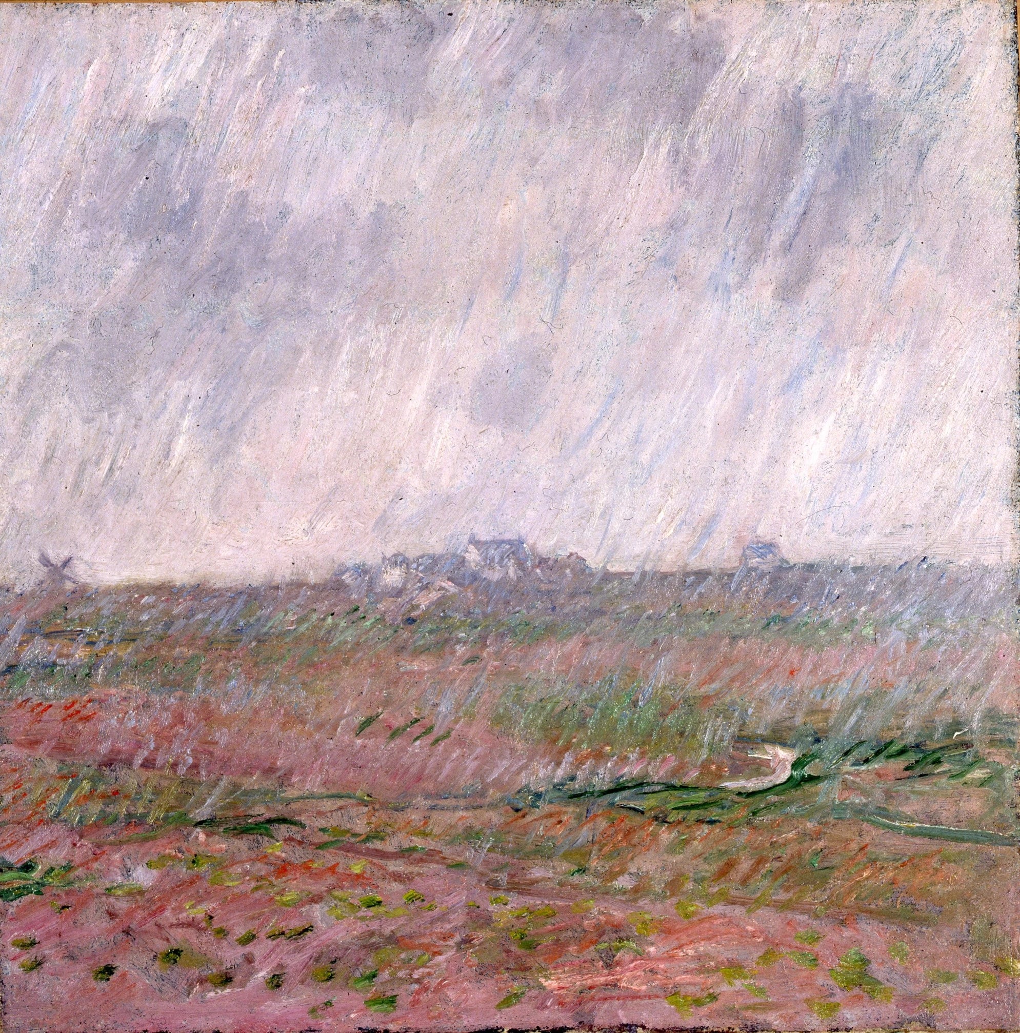 Pluie à Belle-Île W1120 par Claude Monet, musée des Beaux-Arts de Morlaix