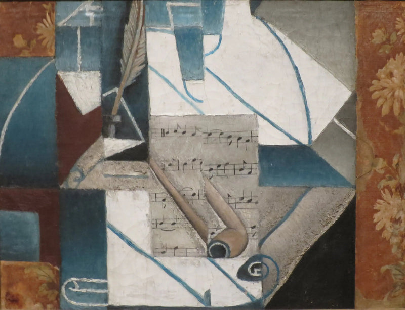 Pluim en pijp - Juan Gris