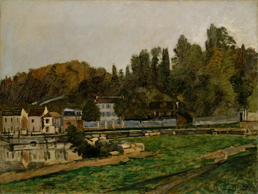 Waterpartijen in Marly - Alfred Sisley