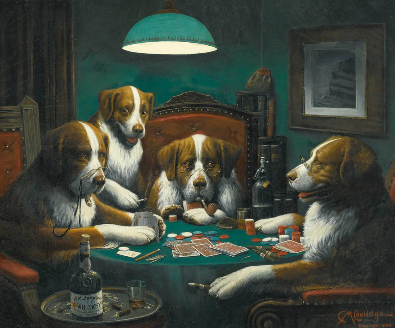 Poker Game - Cassius Marcellus Coolidge

Source:
Poker Game - Cassius Marcellus Coolidge