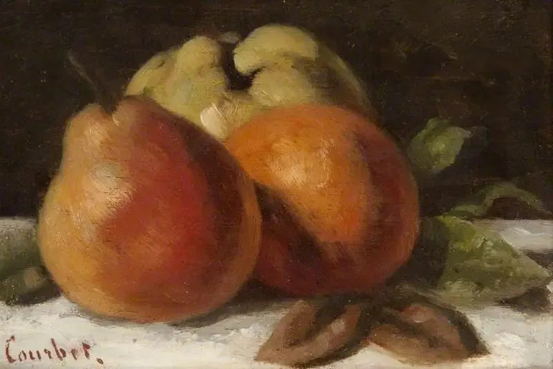 Appel, peer en sinaasappel - Gustave Courbet