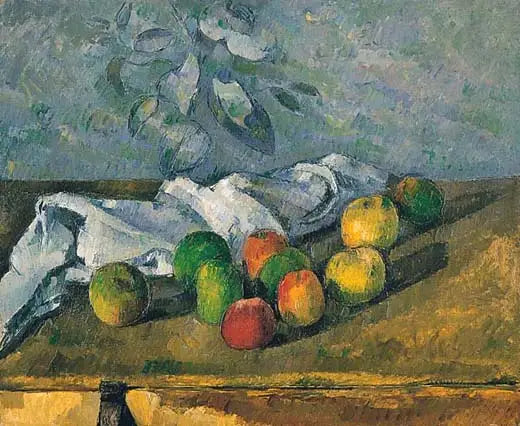 Appels en servet - Paul Cézanne