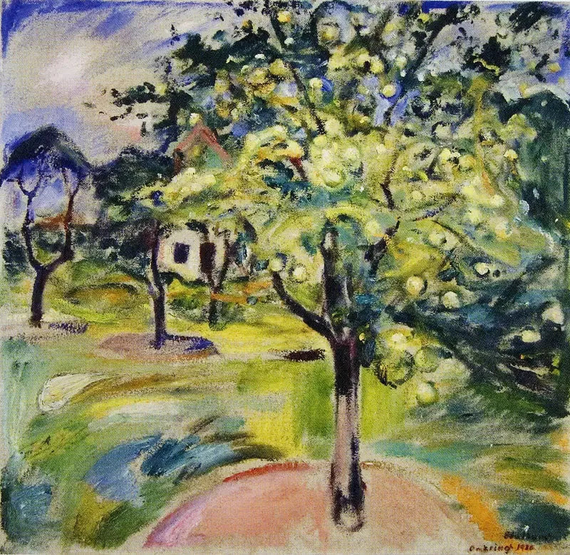Appel in de tuin van Ekely - Edvard Munch