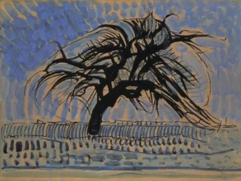 Blauwe appelboom - Piet Mondrian