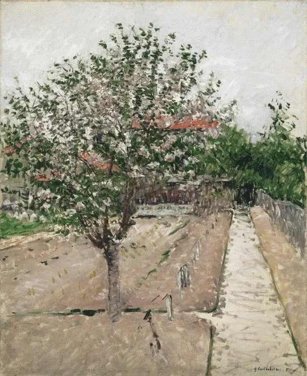 Bloeiende appelboom - Gustave Caillebotte