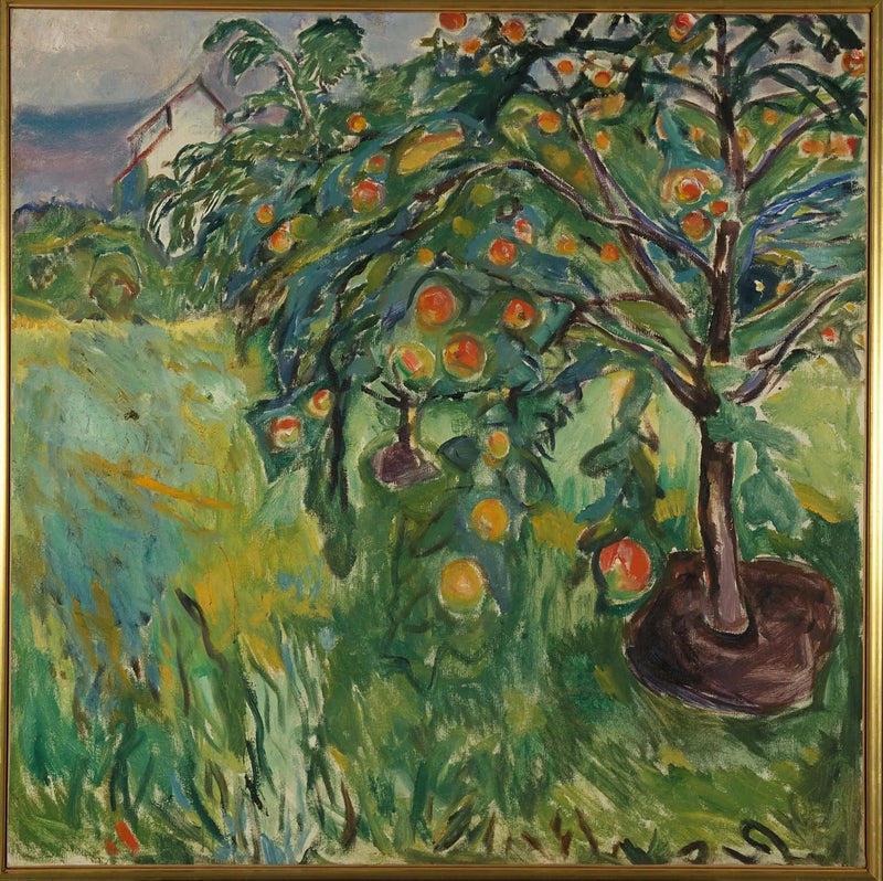 Appelboom bij de studio - Edvard Munch