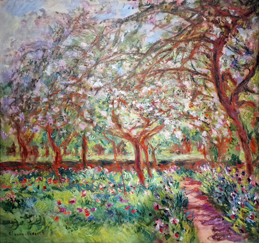 De bloeiende appelbomen - Claude Monet