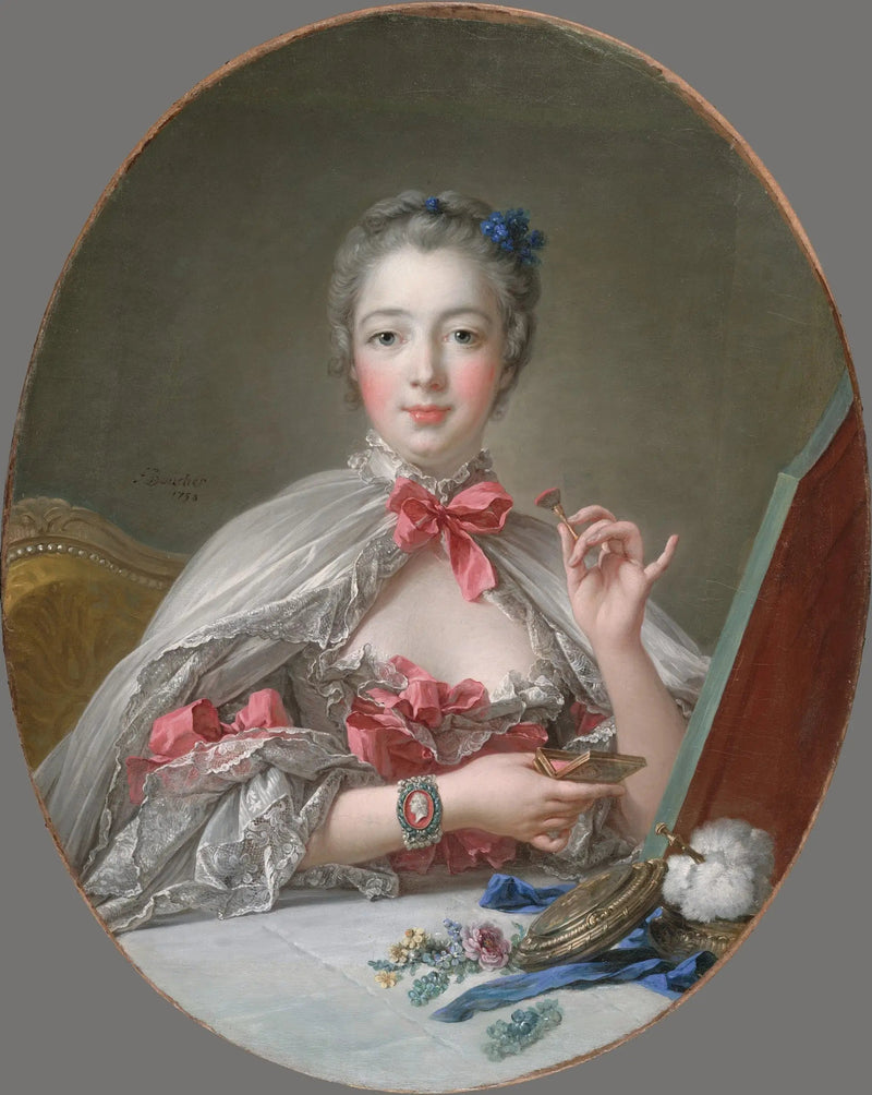 Pompadour bij haar toilette - François Boucher