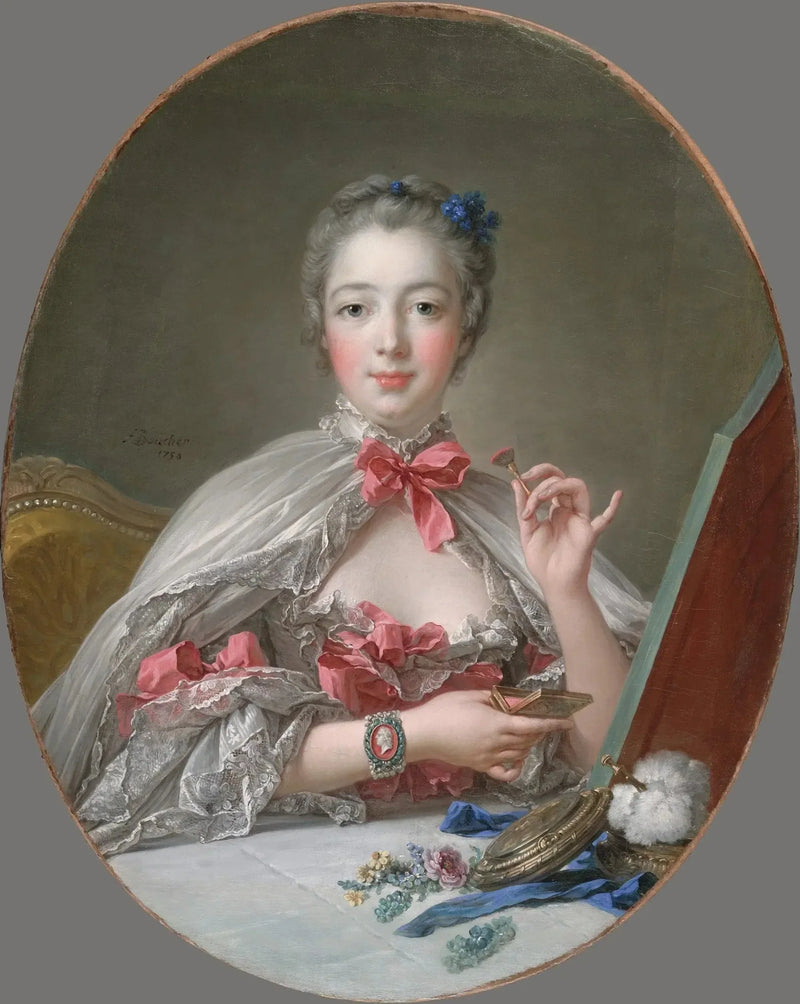 Pompadour bij haar toilette - François Boucher