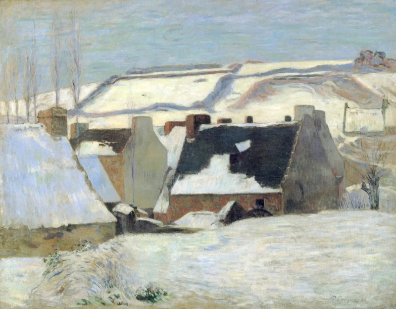 Pont-Aven onder de sneeuw - Paul Gauguin