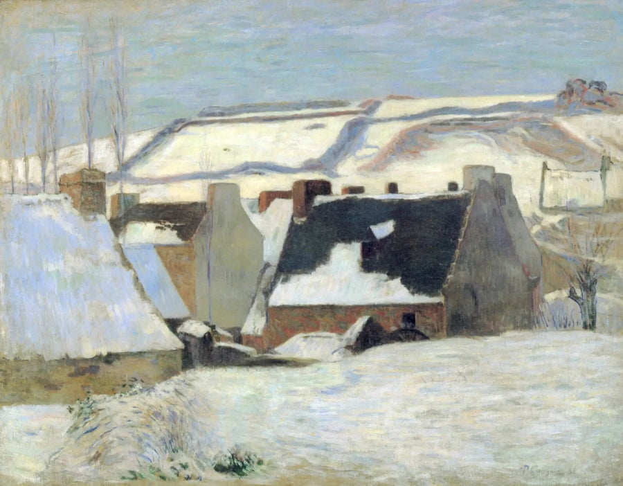 Pont-Aven onder de sneeuw - Paul Gauguin