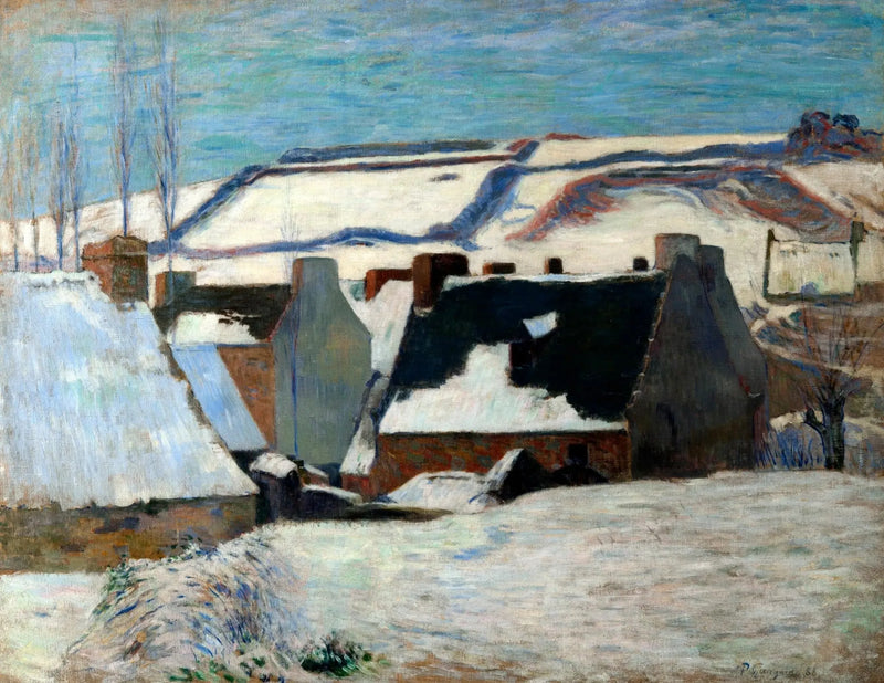 Pont-Aven onder de sneeuw - Paul Gauguin