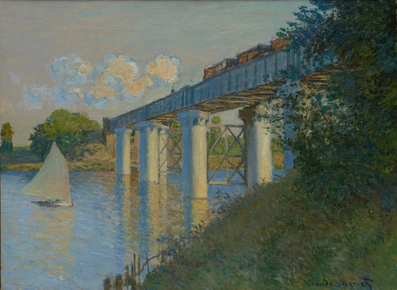 De Spoorbrug in Argenteuil W318 - Claude Monet