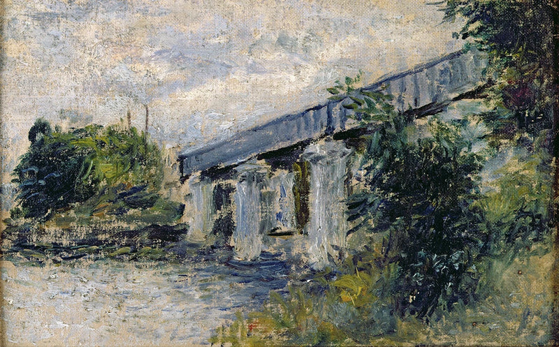 De spoorbrug, Argenteuil W320 - Claude Monet