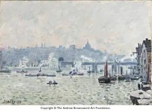 Charing Crossbrug - Alfred Sisley