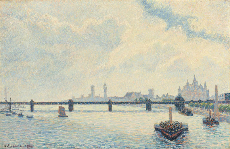Charing Crossbrug, Londen - Camille Pissarro