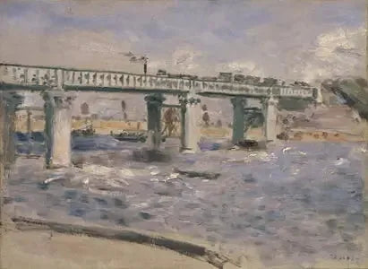 Spoorwegbrug in Argenteuil - Pierre-Auguste Renoir