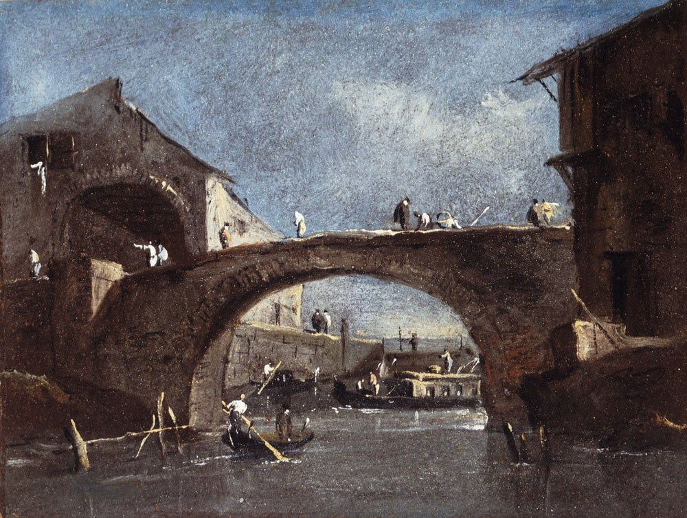 Pont de Dolo - Francesco Guardi image 1 tableau peint à l’huile sur toile