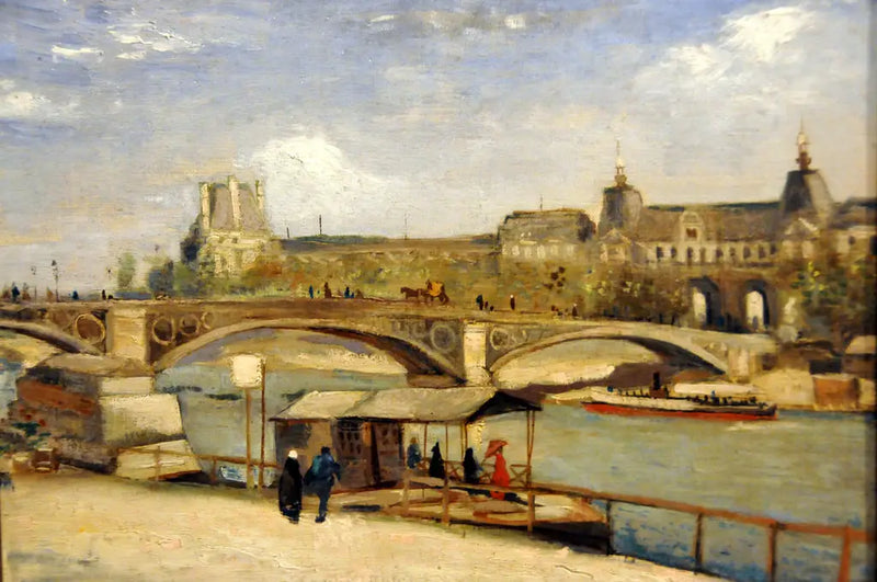 Pont du Carrousel en Louvre - Vincent van Gogh