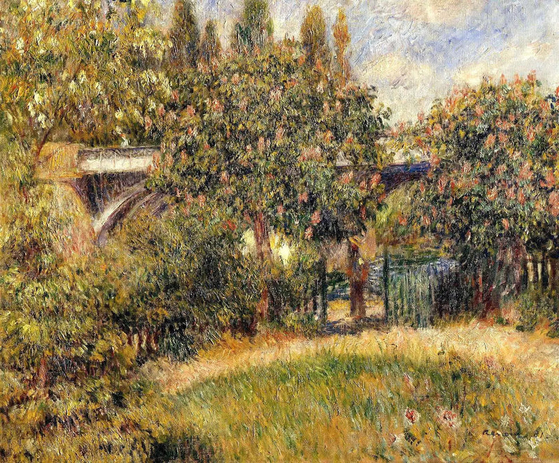 spoorbrug in Chatou - Pierre-Auguste Renoir
