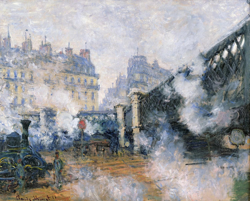 De Pont de l'Europe, station Saint-Lazare W442 - Claude Monet