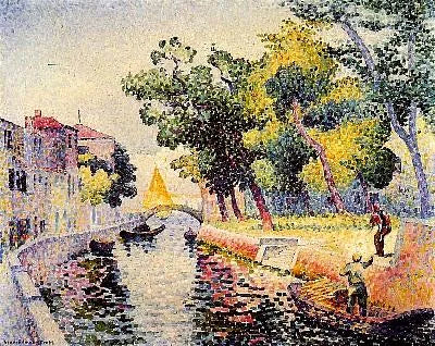 Pont San Trovaso, Venetië - Henri-Edmond Cross