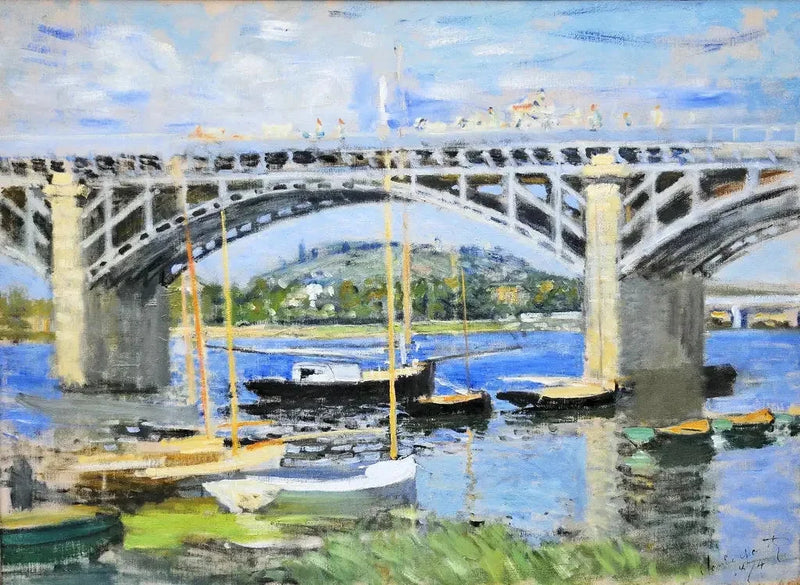 De Brug over de Seine in Argenteuil W313 - Claude Monet