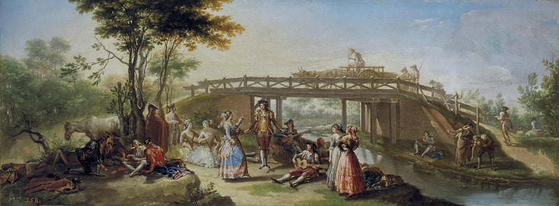 Brug over het Madrid kanaal - Francisco Bayeu