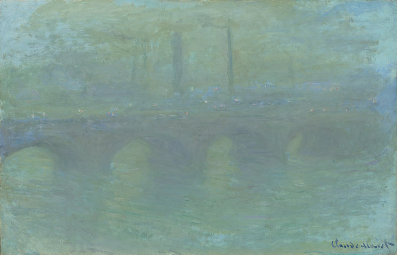 Waterloo Bridge, Londen, in de schemering W1564 - Claude Monet
