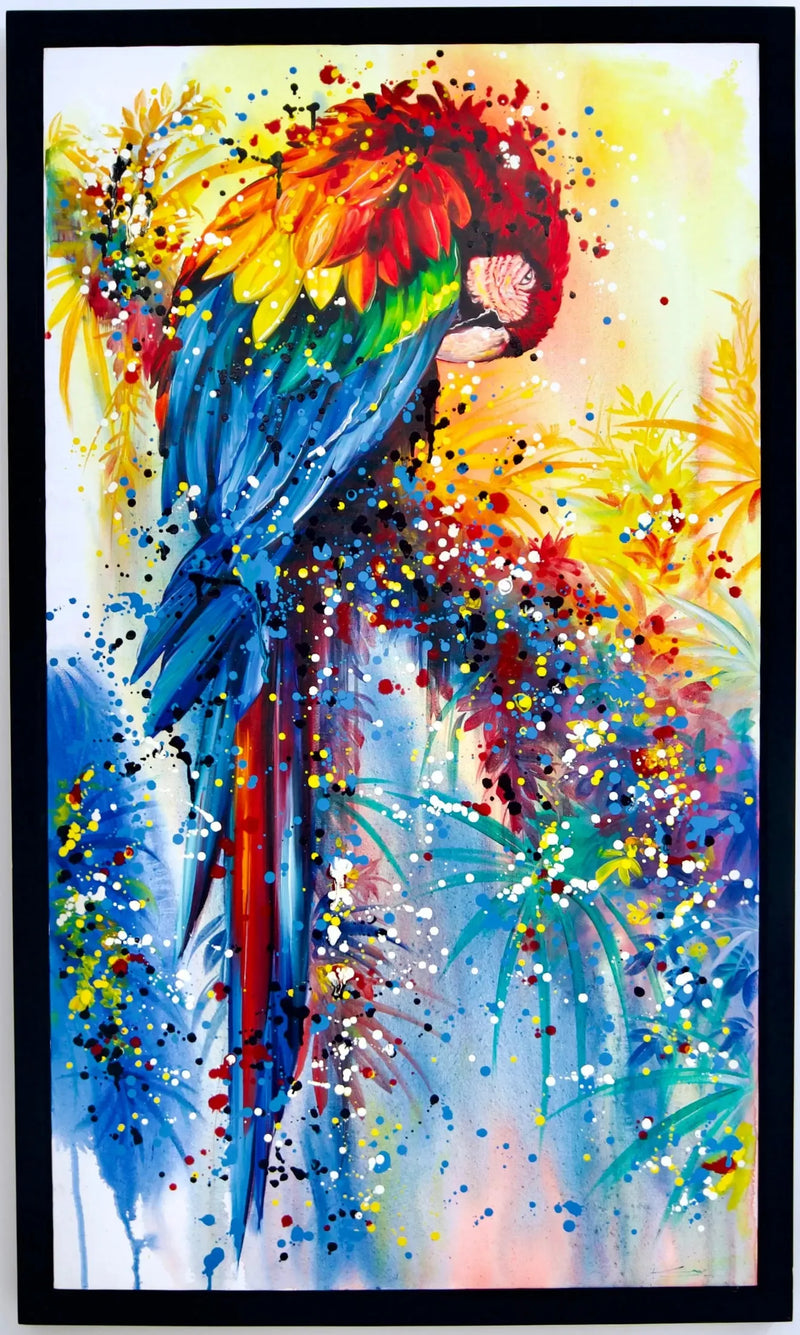 Pop Art Papegaai  | 80x140cm