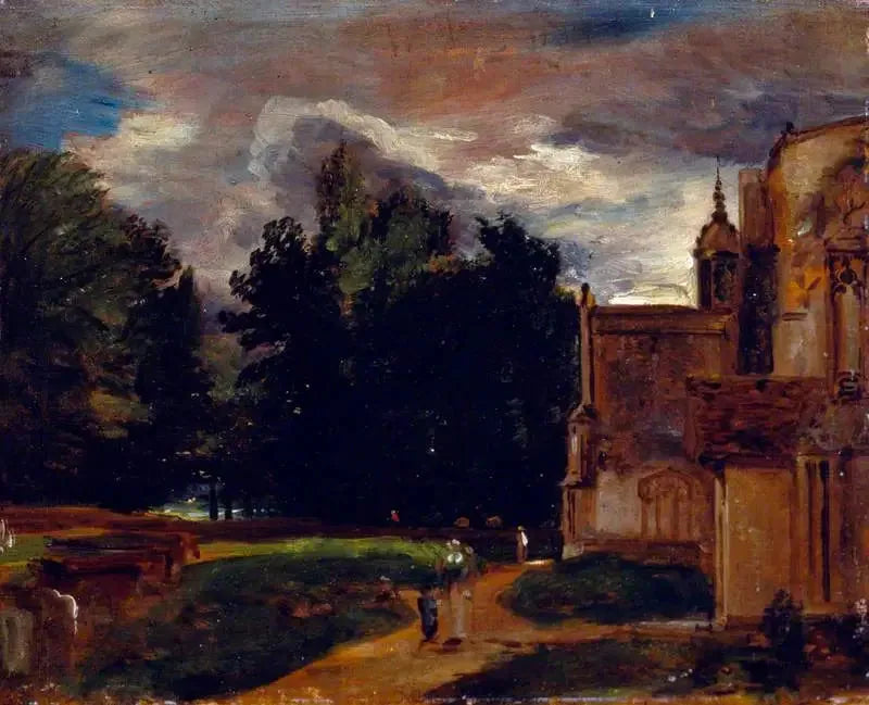 Poort van de kerk van East Bergholt - John Constable