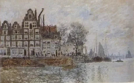 De Haven van Amsterdam, circa 1873 - Claude Monet
