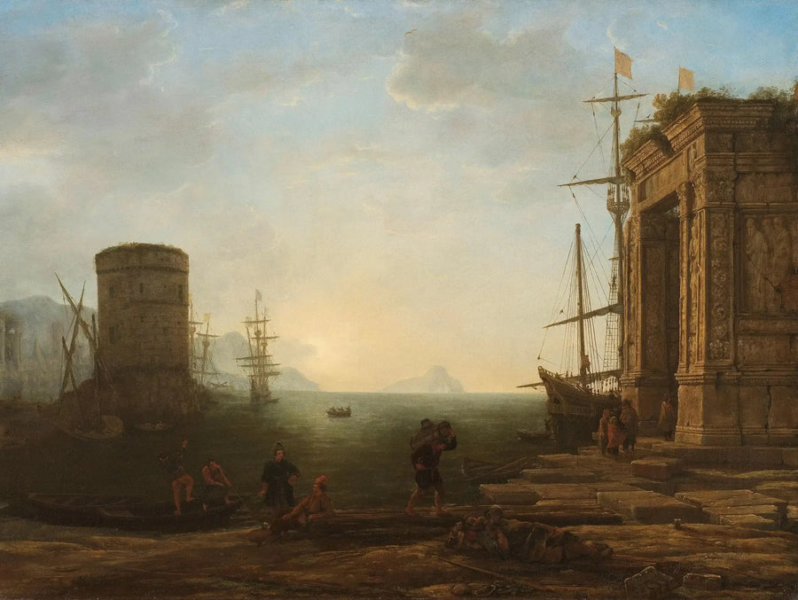 Haven bij zonsopgang - Claude Lorrain