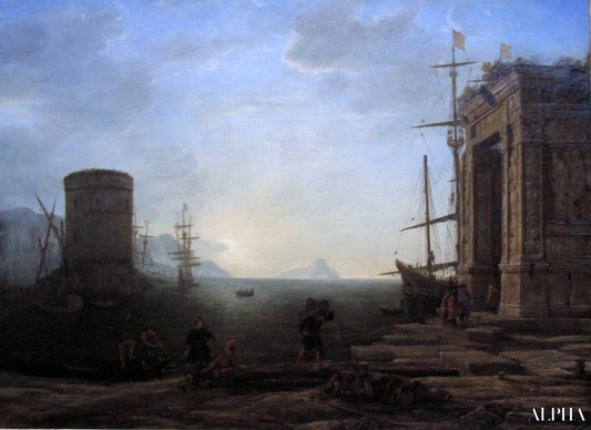 Port au lever du soleil - Claude Lorrain - Reproductions de tableaux et peintures haut de gamme