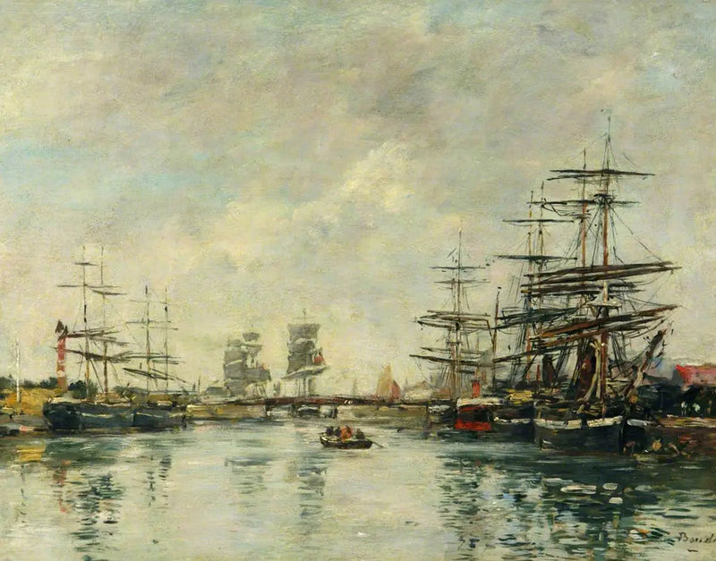 Haven van Honfleur - Eugène Boudin