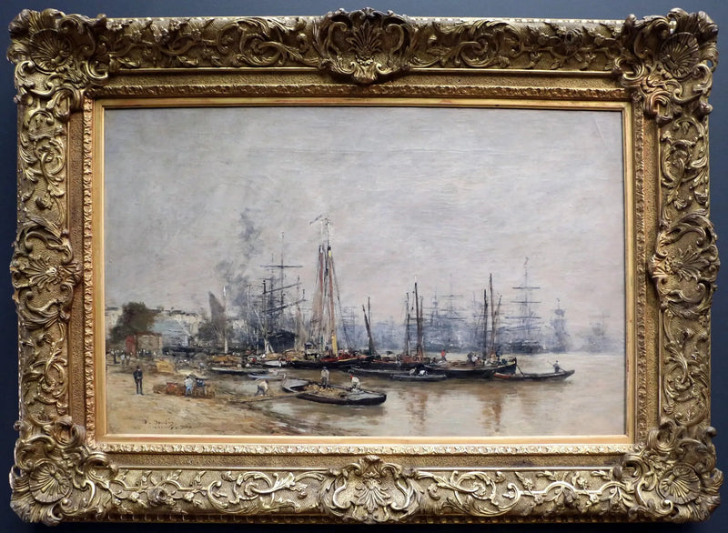 haven van Bordeaux - Eugène Boudin
