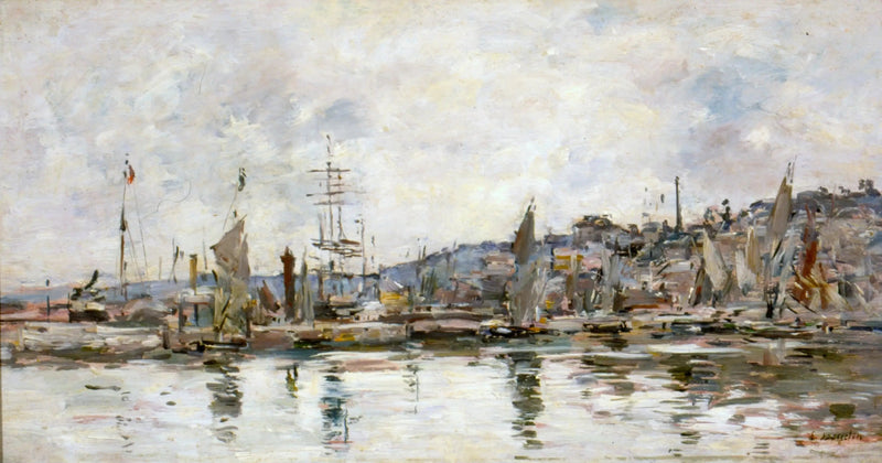 Haven van Honfleur - Eugène Boudin
