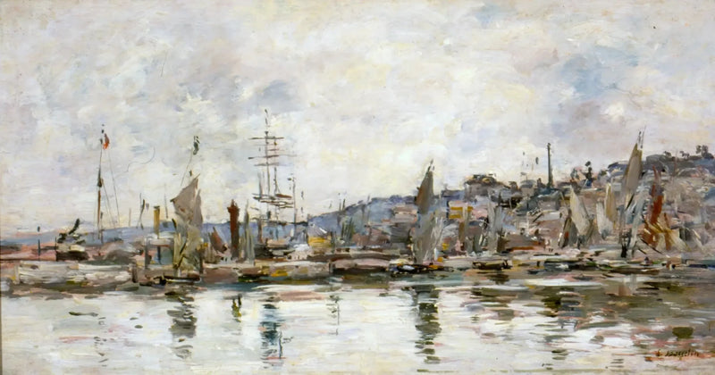 Haven van Honfleur - Eugène Boudin
