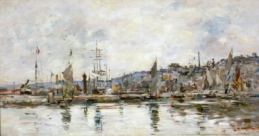 Haven van Honfleur - Eugène Boudin
