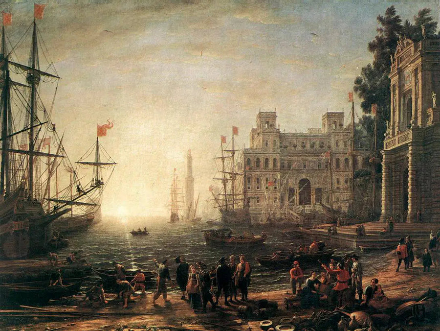 Haven met Villa Médicis - Claude Lorrain