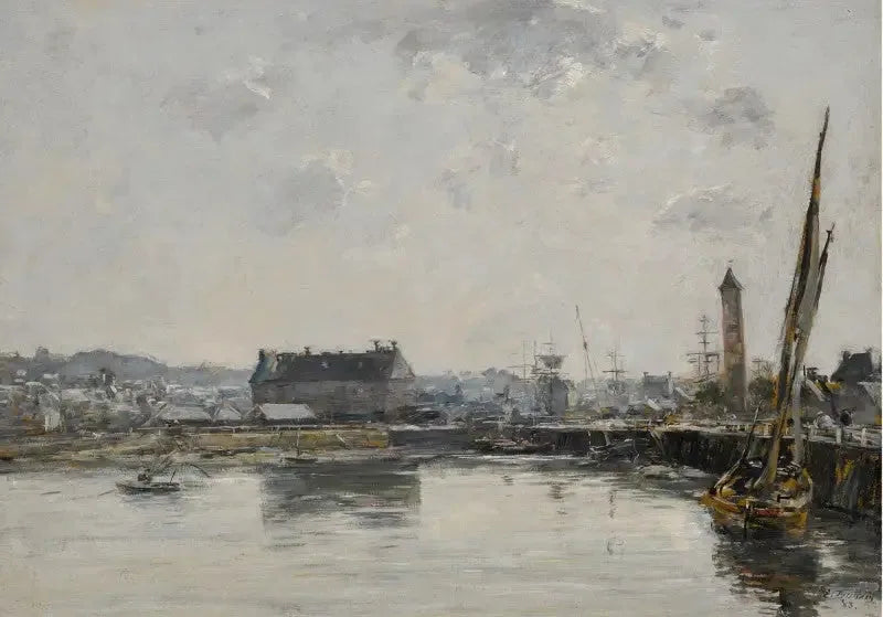 Haven van Trouville - Eugène Boudin